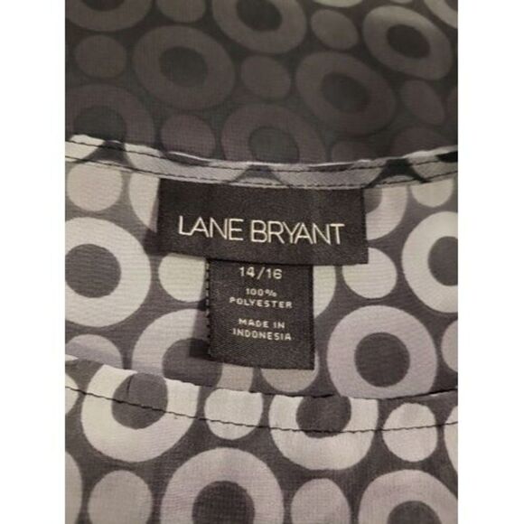 Lane Bryant Ombre Sheer Long Line Tunic Top Womens 14/16 - Picture 2 of 11